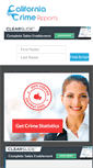 Mobile Screenshot of californiacrimereports.com